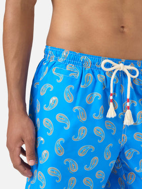 Bañador tipo shorts Caprese con estampado paisley Bluette 