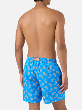 Bañador tipo shorts Caprese con estampado paisley Bluette 