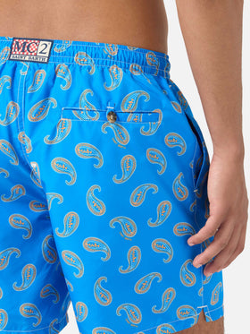 Bañador tipo shorts Caprese con estampado paisley Bluette 