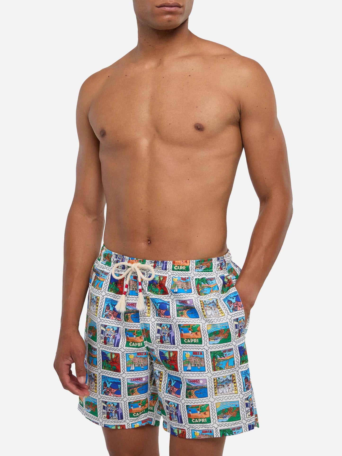 Badeshorts für Herren mit Sommerprint | ALESSANDRO ENRIQUEZ SONDERAUSGABE
