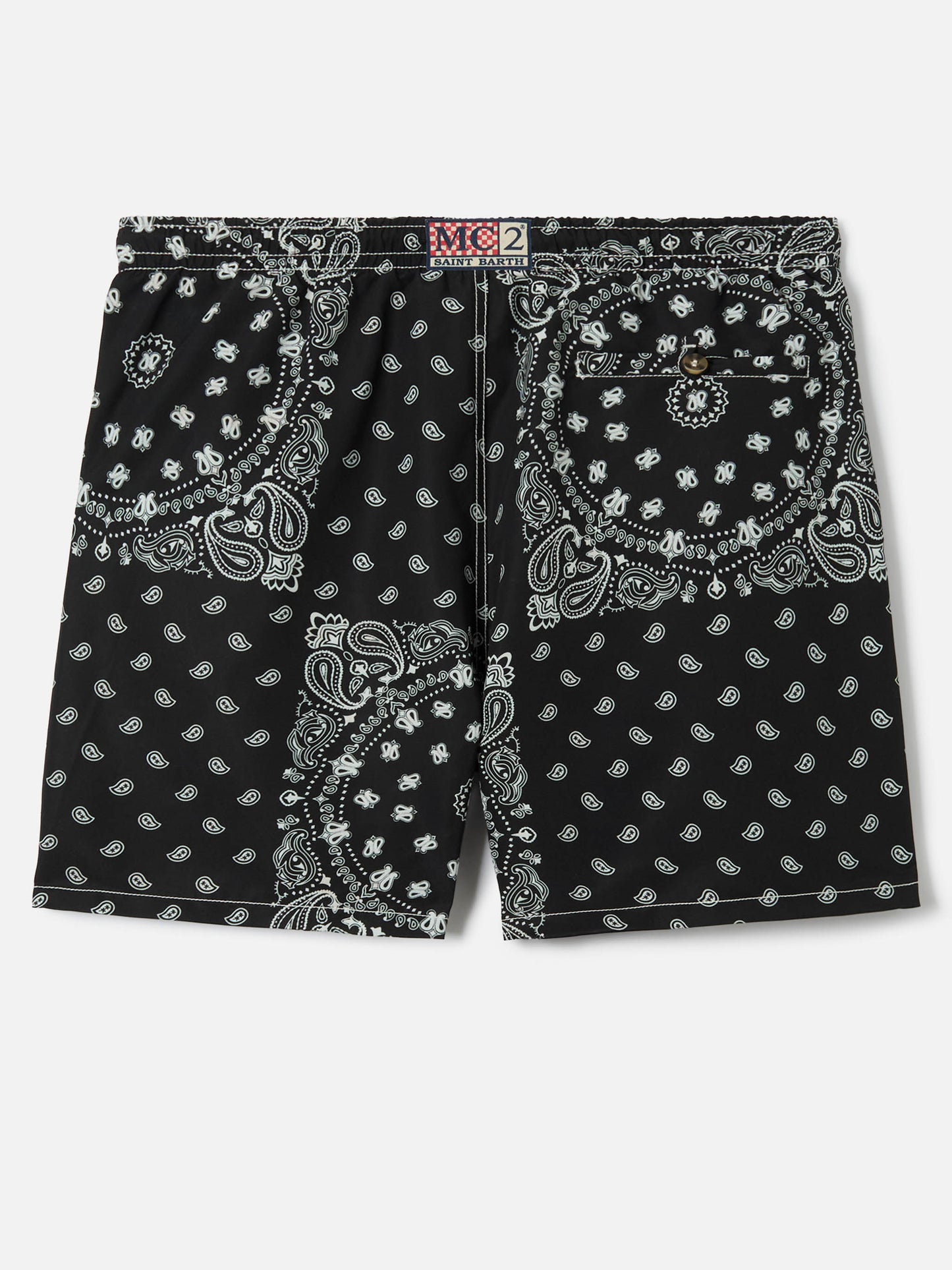 Costume mare Caprese con stampa bandana nera