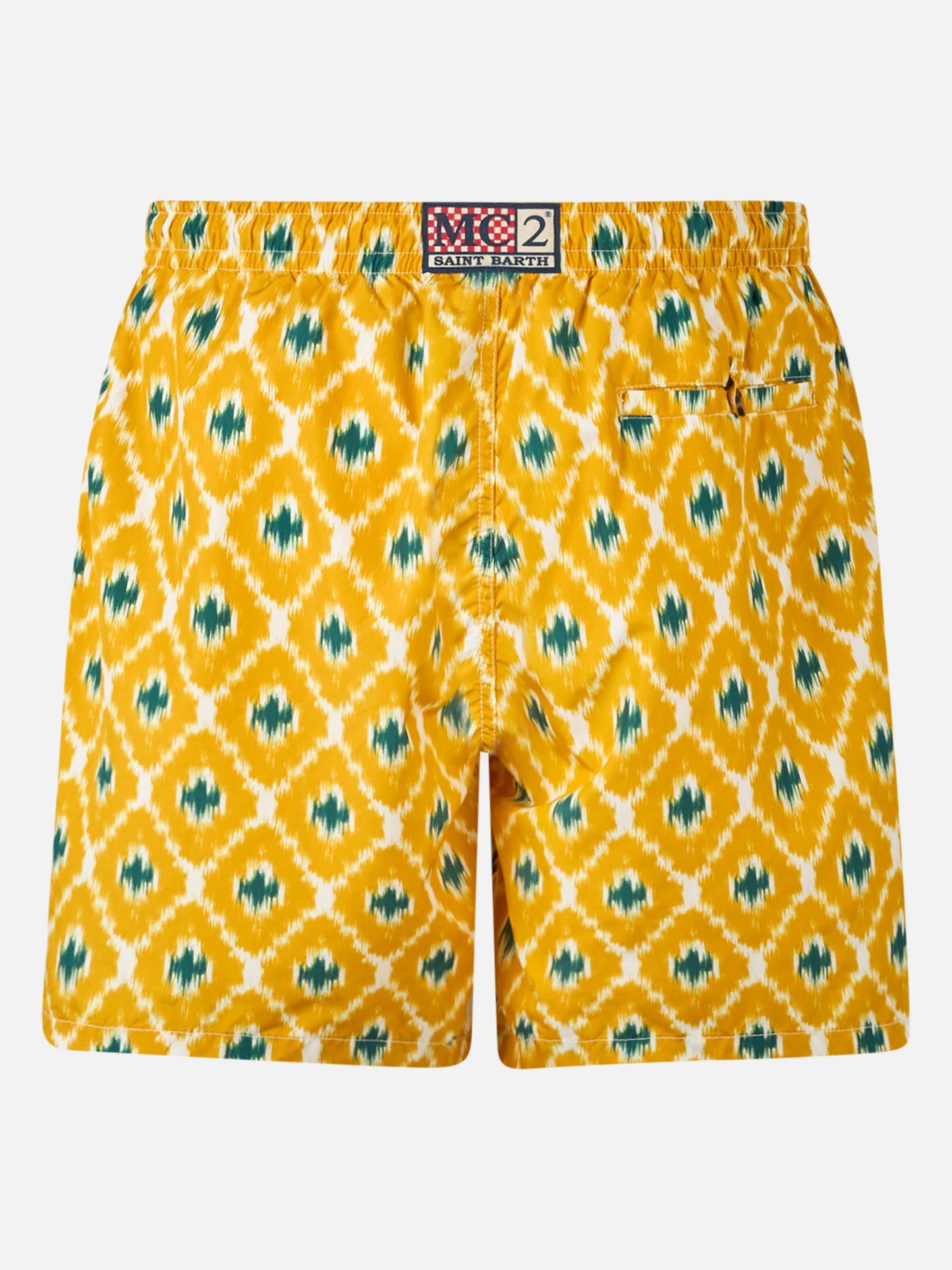 Herren-Badeshorts mit geometrischem Aufdruck