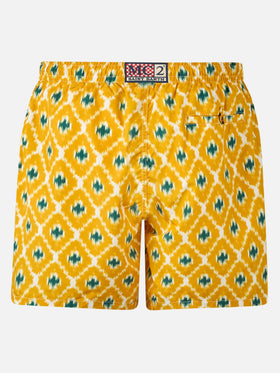 Man swim shorts with geometric print
