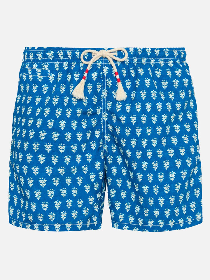 Mittellange Badeshorts Caprese mit Blumenprint