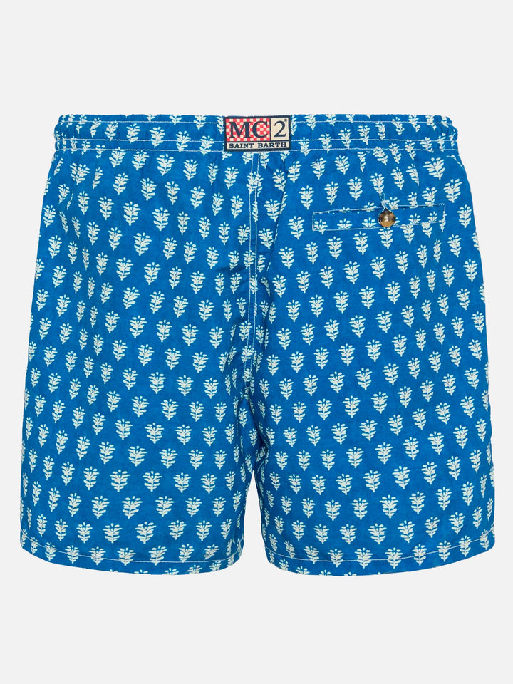 Mittellange Badeshorts Caprese mit Blumenprint