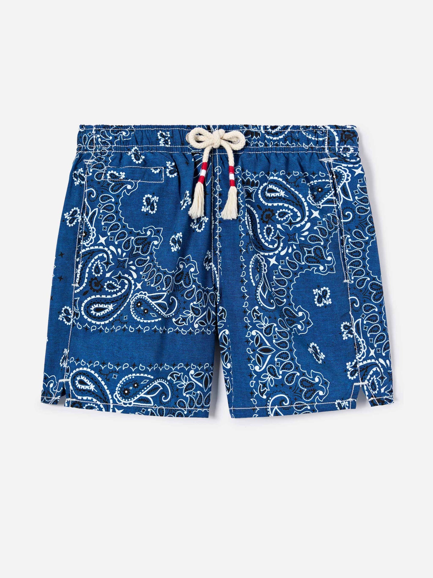 Caprese Jr Badeshorts mit blauem navyfarbenem Bandana-Print 