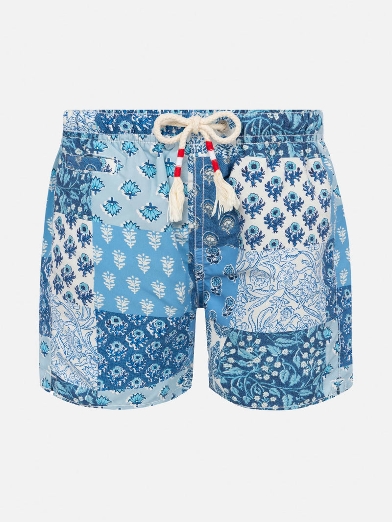 Mid-length swim-shorts Caprese Jr with flower print