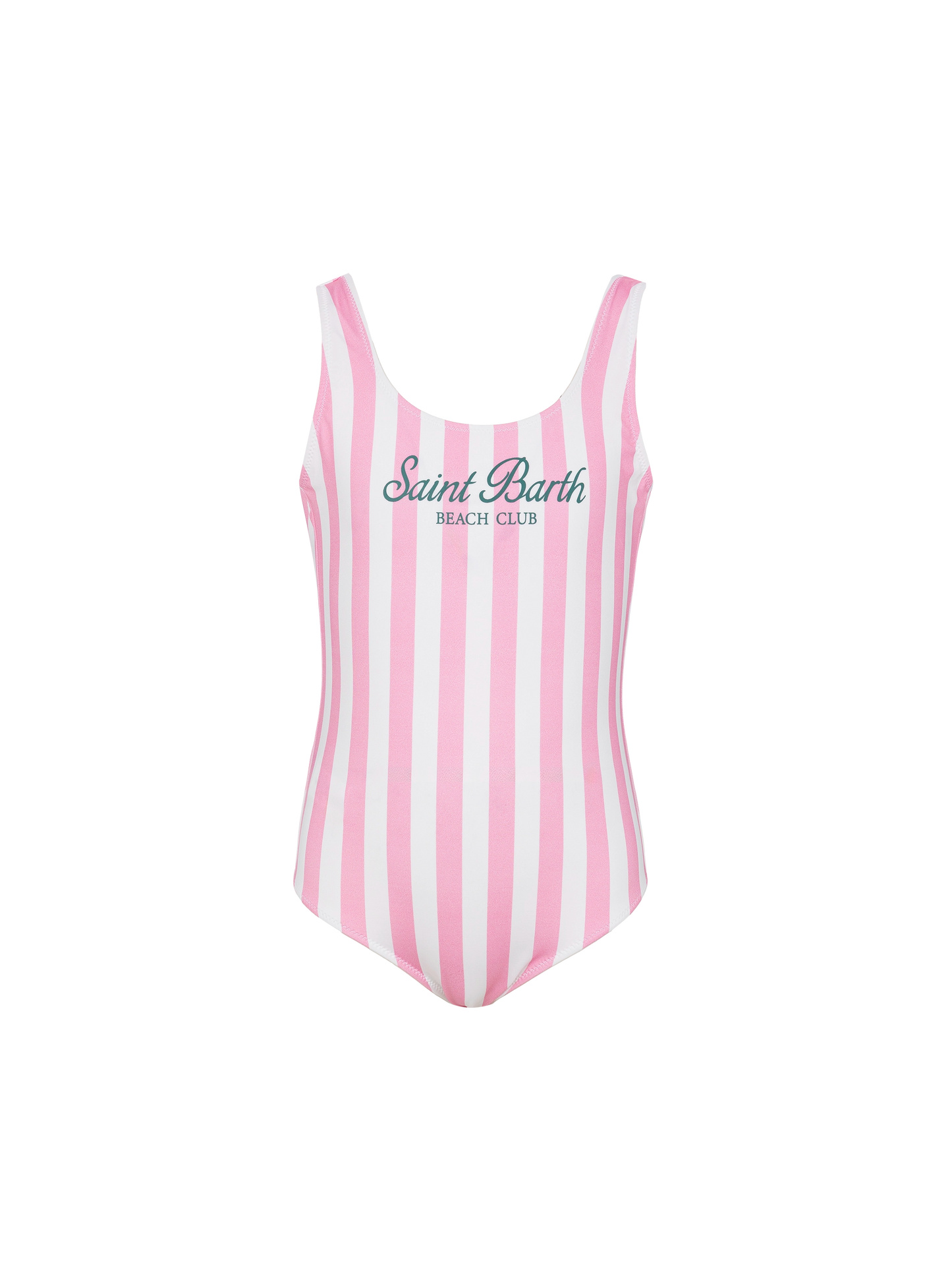 Cara one-piece swimsuit with pink striped print