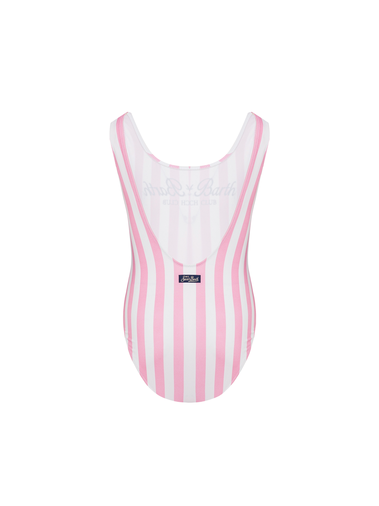 Cara one-piece swimsuit with pink striped print