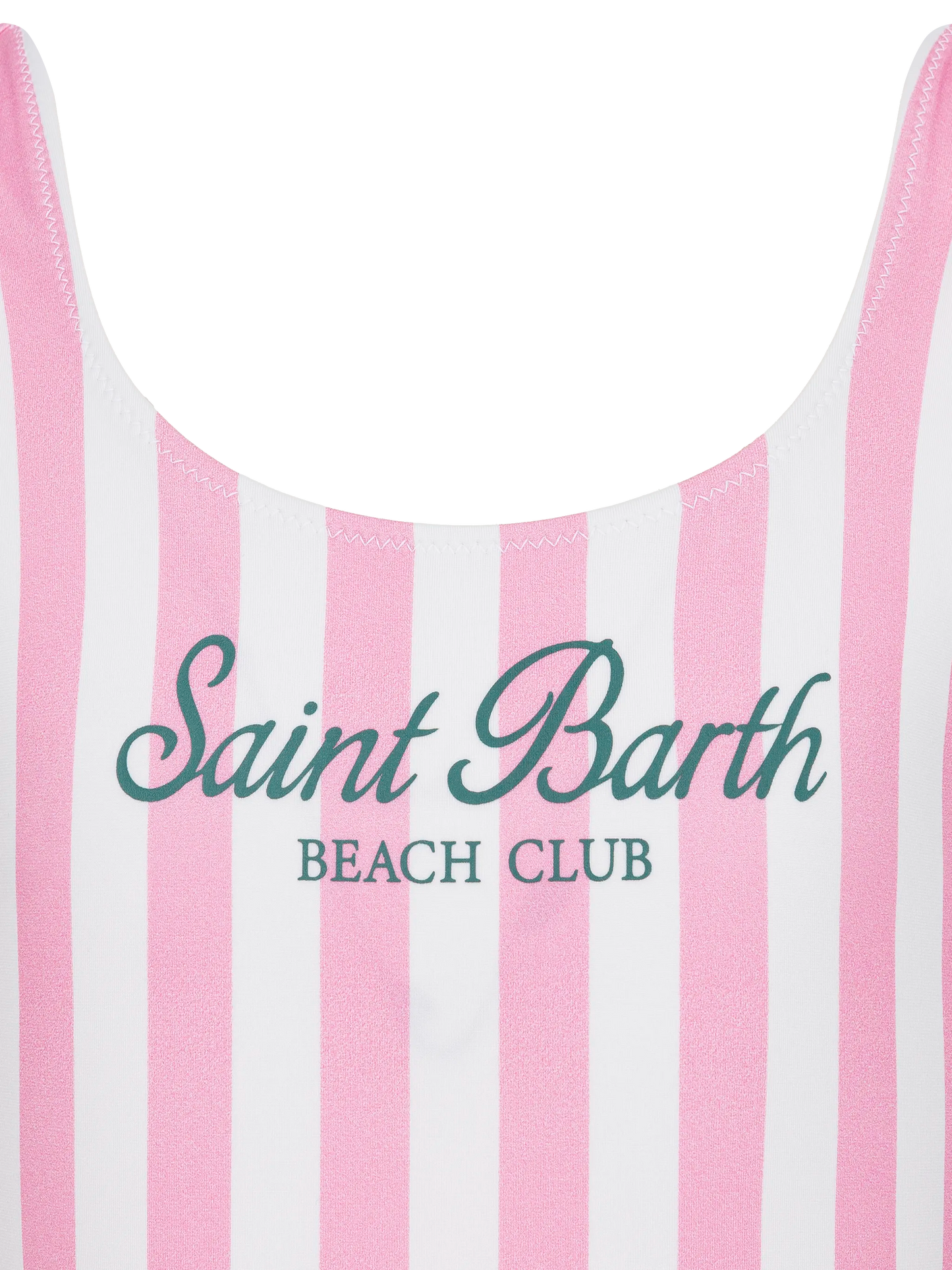 Cara one-piece swimsuit with pink striped print