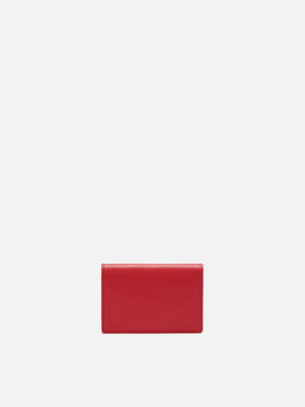 Portacarte Card Holder in pelle rossa