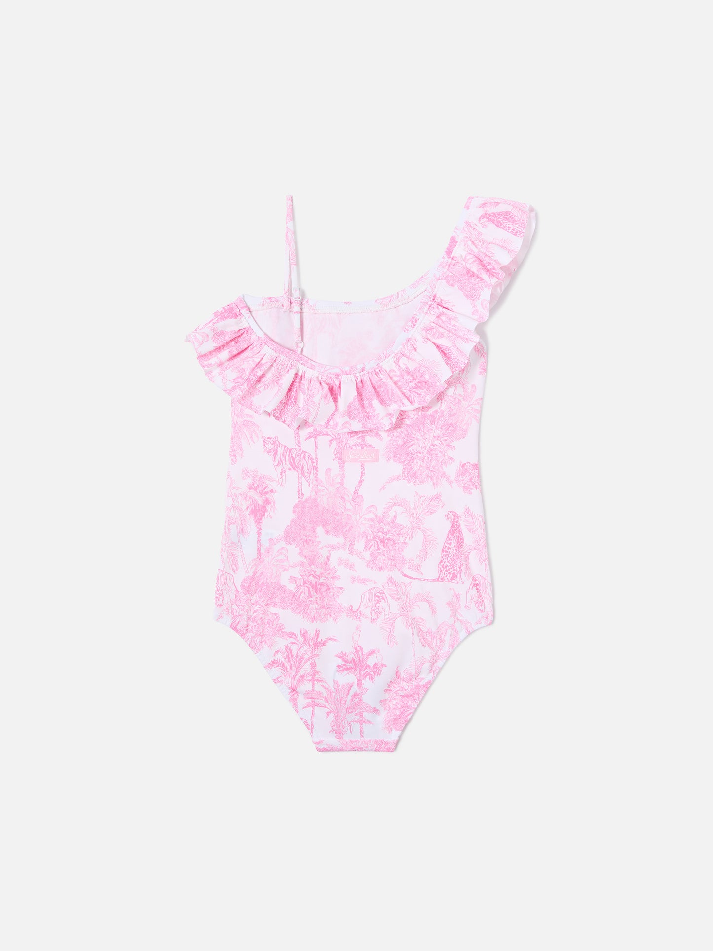 Carin one-piece swimsuit  with pink toile de jouy print