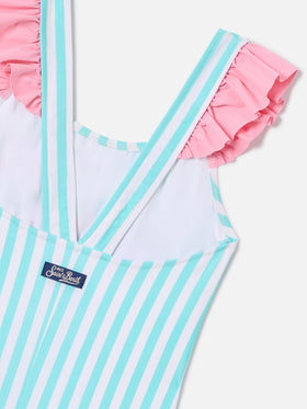 Costume intero Carol con stampa Minnie a righe | Special Edition