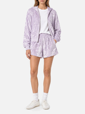 Short en chenille lilas Cate 