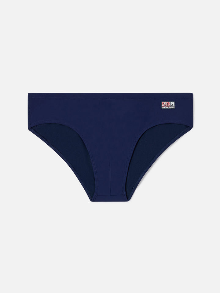 Cayo einfarbige marineblaue Badehose 