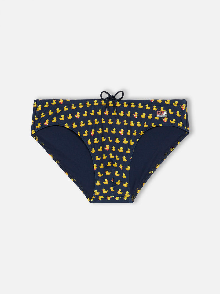 Herren-Badehose mit Enten-Print