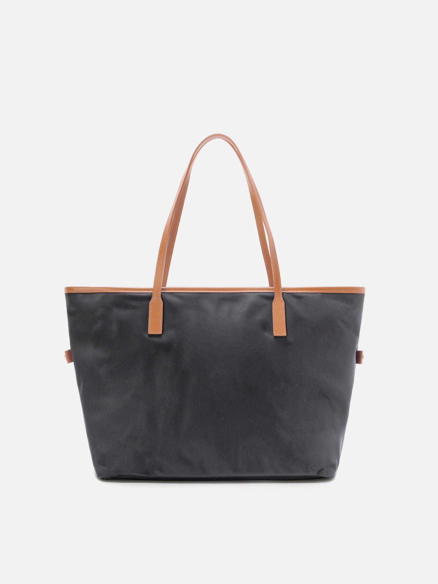 Borsa City nera regular in nylon