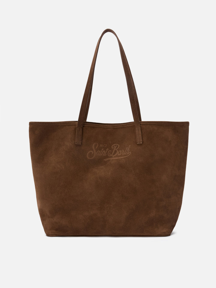 Borsa City regular in camoscio marrone