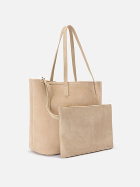 Beige suede City regular bag