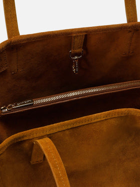 Borsa City regular in camoscio cammello