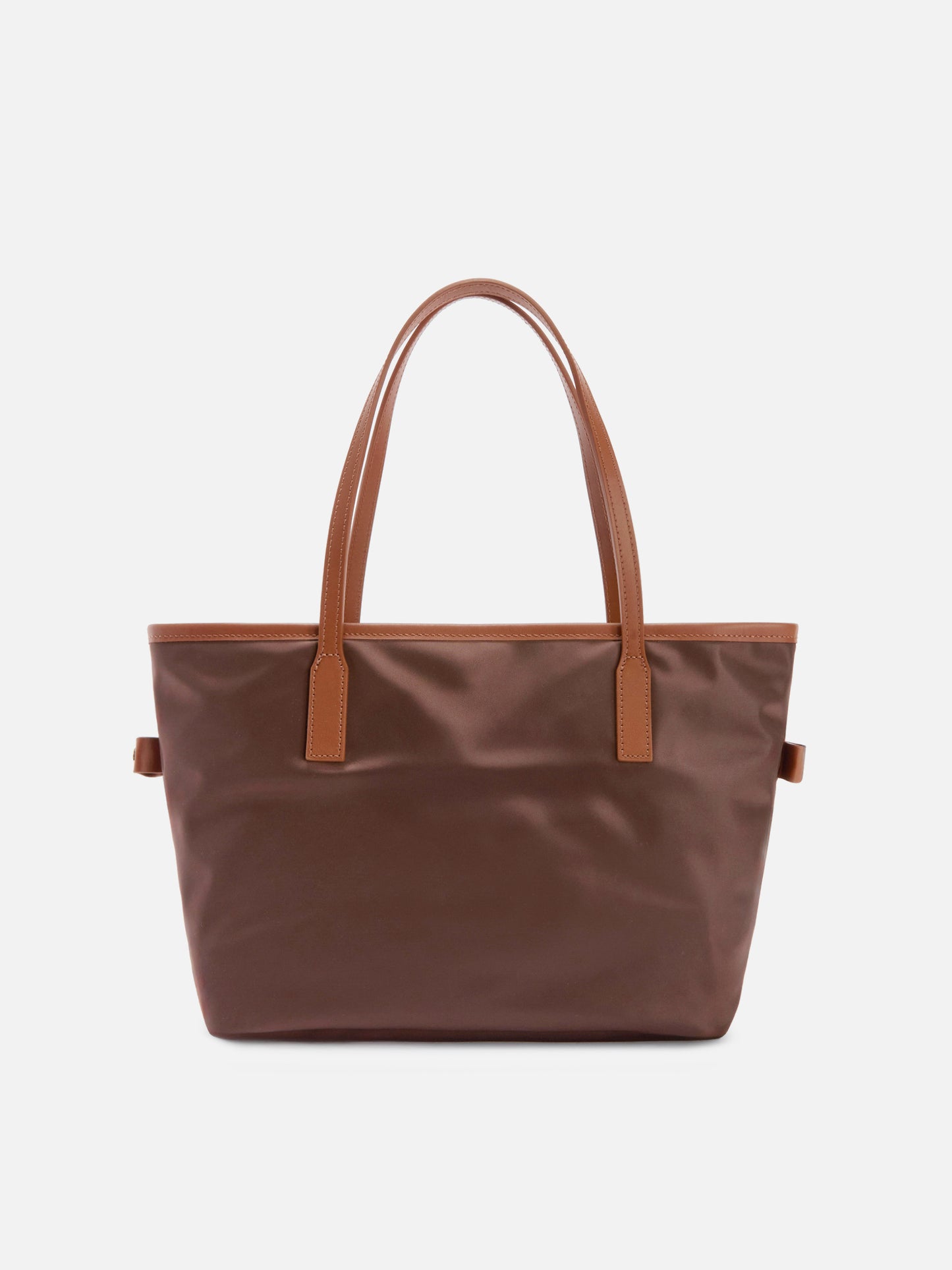 Borsa City medium in nylon marrone