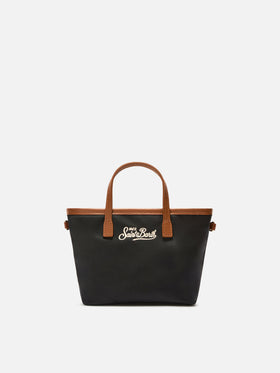 Borsa City mini in nylon nera