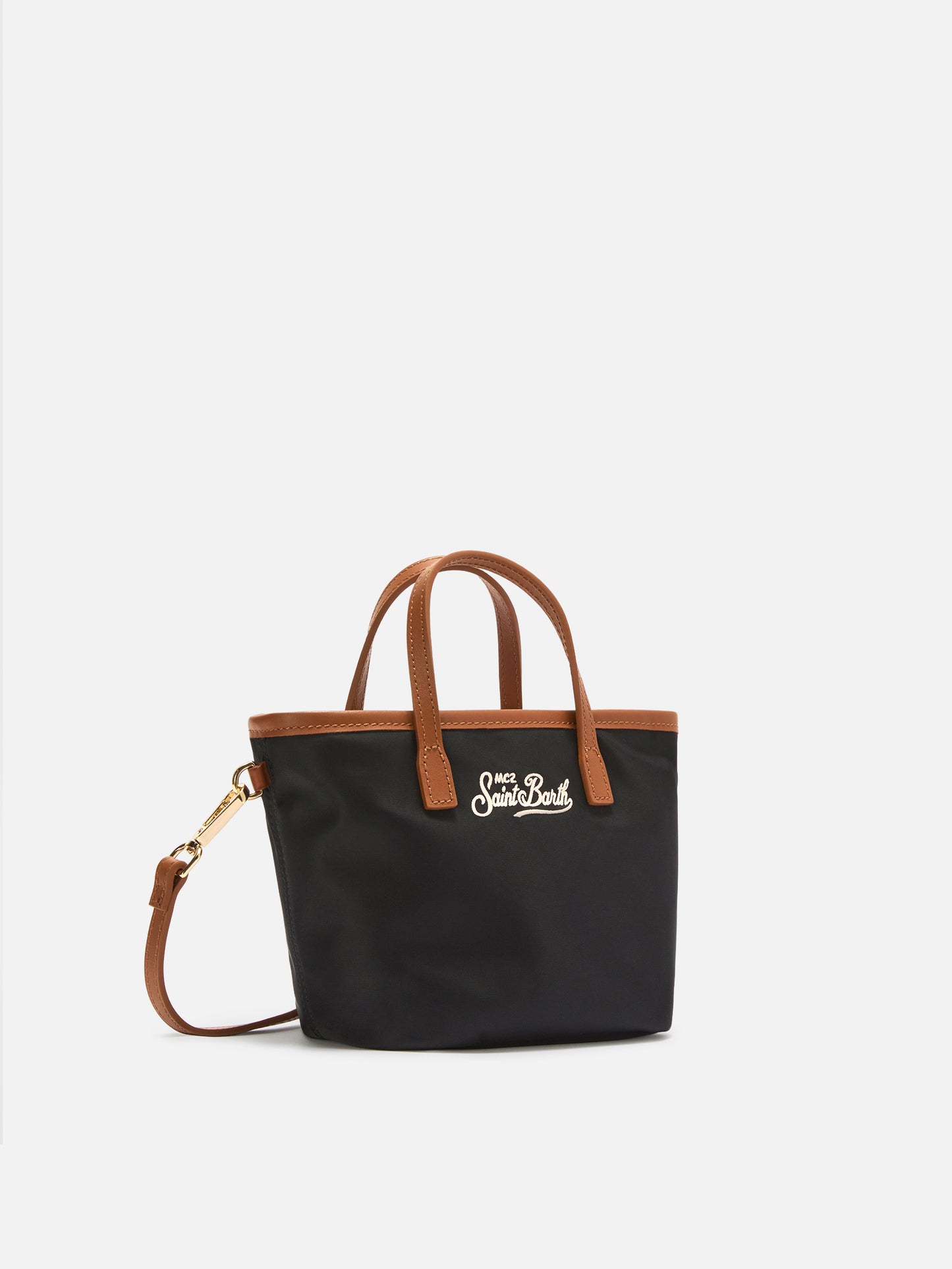 Borsa City mini in nylon nera