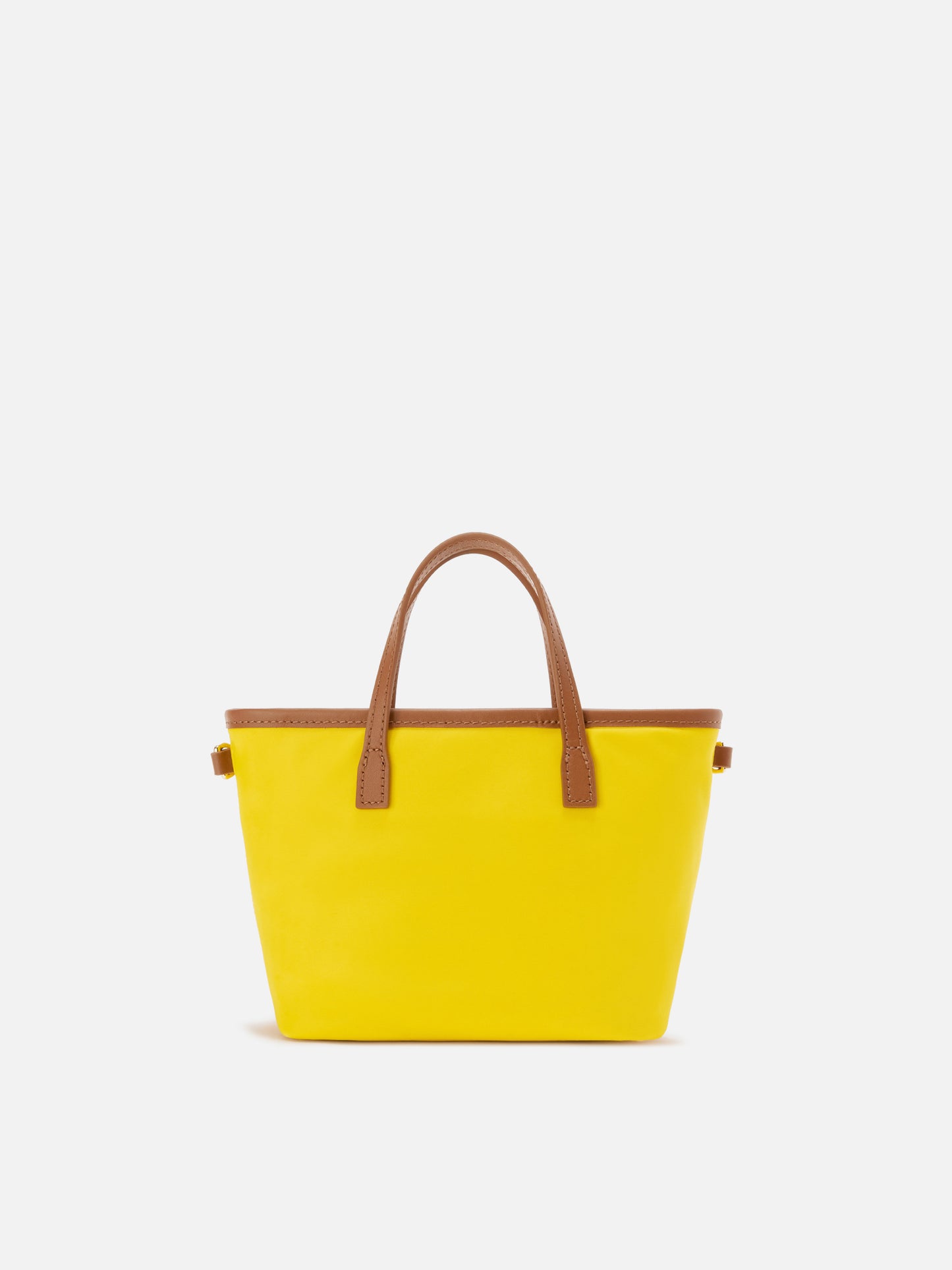 Borsa City mini in nylon giallo