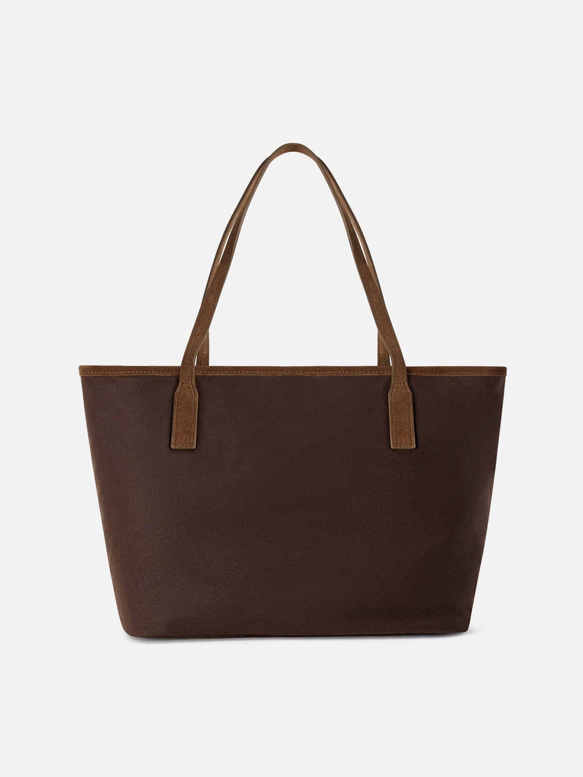 Brown Medium City waxed bag with logo embroidery