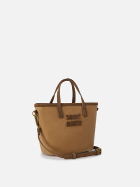 Nut Mini City waxed bag with logo embroidery