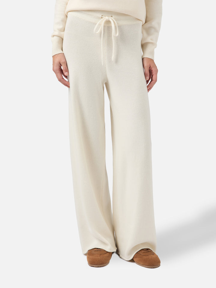 Off-white cashmere blend knit pants Cambon