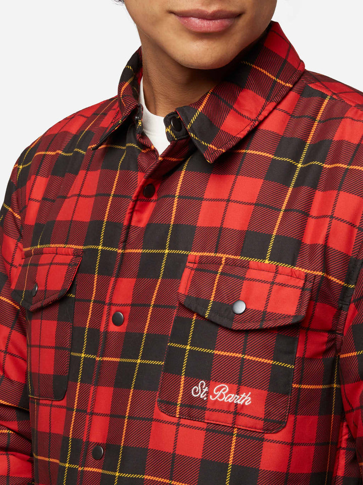 Overshirt Chalet aus technischem Stoff mit Karomuster