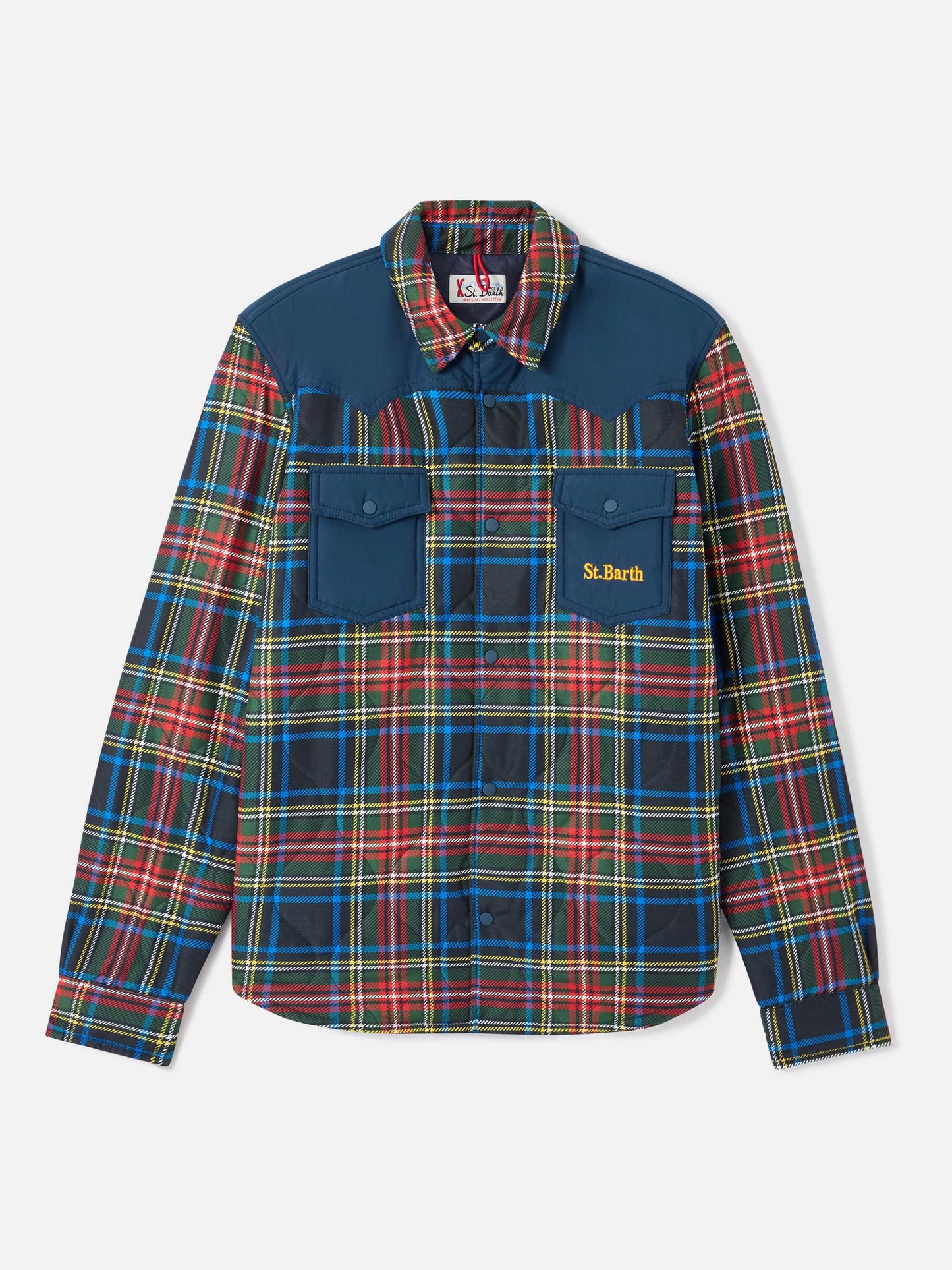 Chalet tartan padded overshirt
