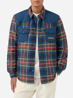 Chalet tartan padded overshirt