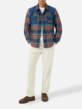 Chalet tartan padded overshirt