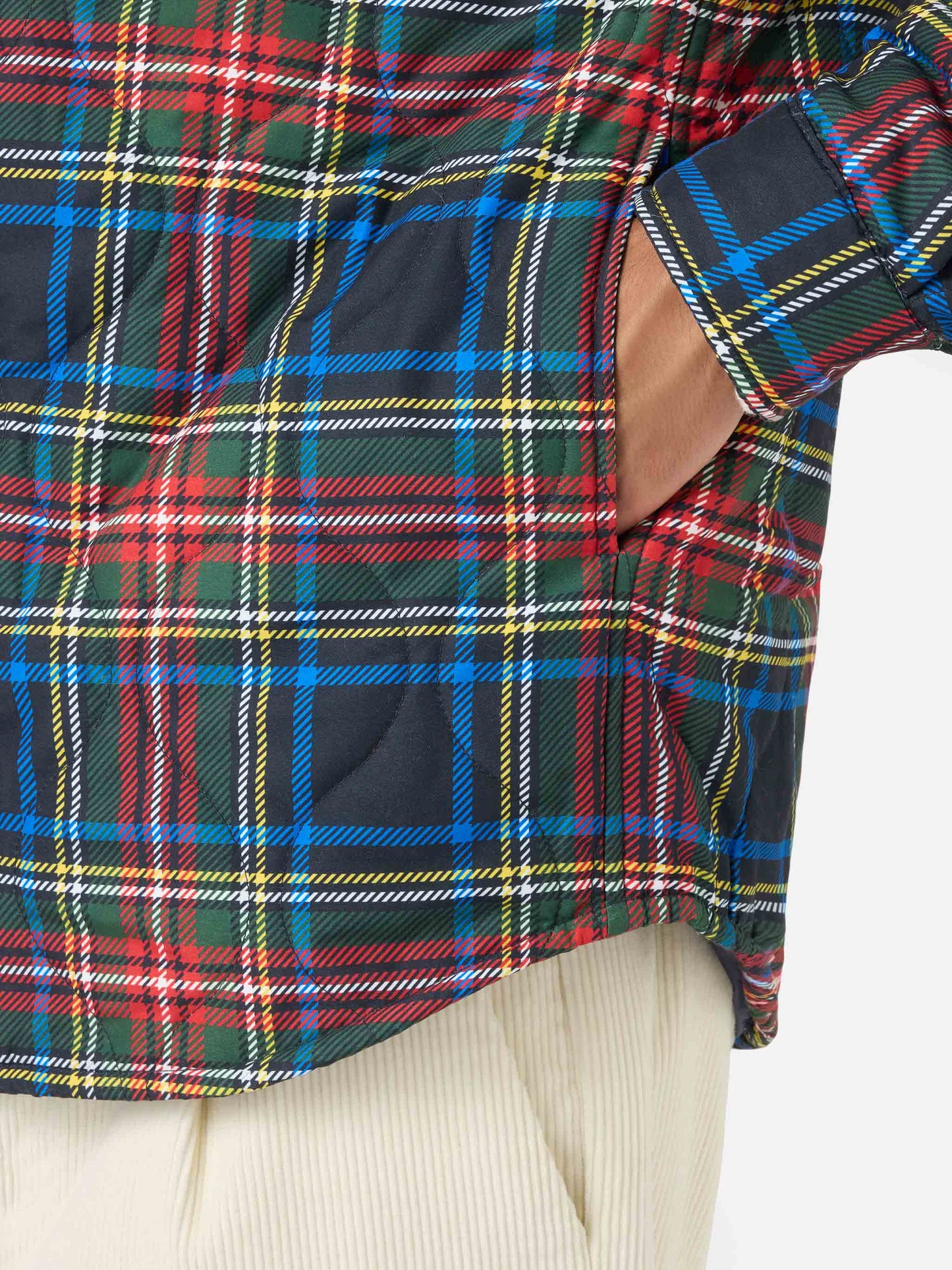 Chalet tartan padded overshirt