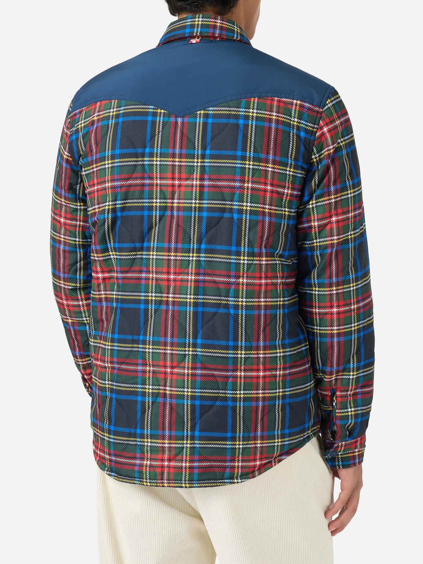Chalet tartan padded overshirt