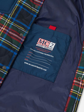 Chalet tartan padded overshirt