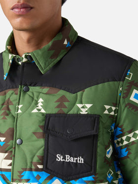 Padded overshirt Chalet with patch pockets