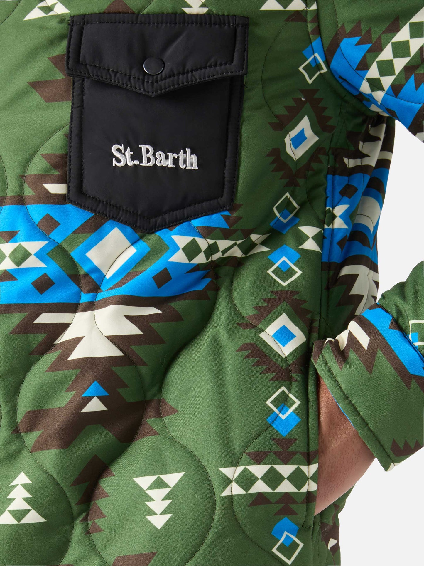 Padded overshirt Chalet with patch pockets