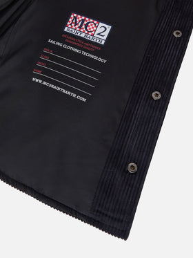 Camicia imbottita Chalet Jr in corduroy blu navy