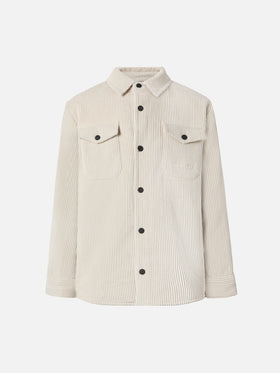 Camicia imbottita Chalet Jr in corduroy ice