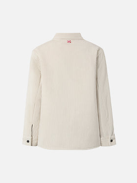 Camicia imbottita Chalet Jr in corduroy ice