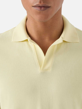 Butter Charles polo in solid color cotton piquet