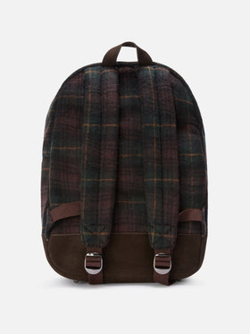 Cody wool blend backpack with tartan pattern