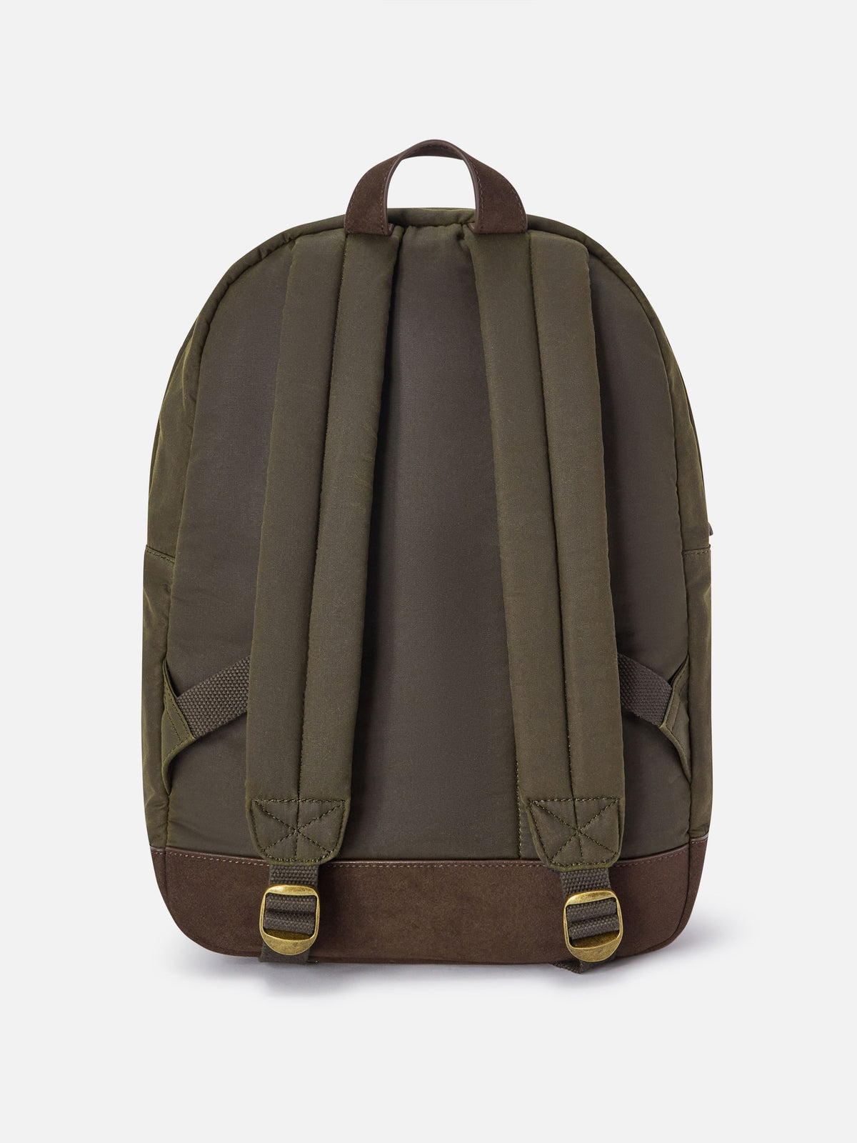 Gewachster Rucksack in Military Green Cody mit Logostickerei 
