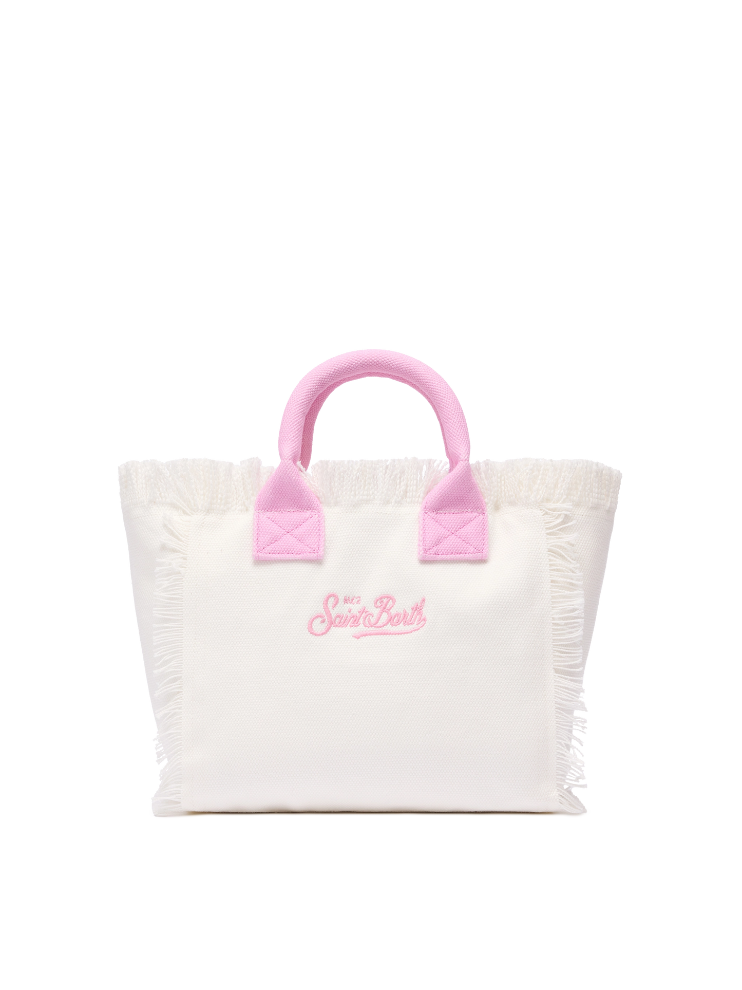 Colette cotton canvas handbag with Saint Barth patch logo - MC2 Saint Barth