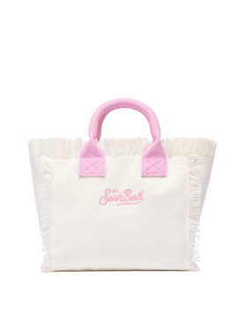 Borsa Colette in canvas di cotone con logo patch Saint Barth