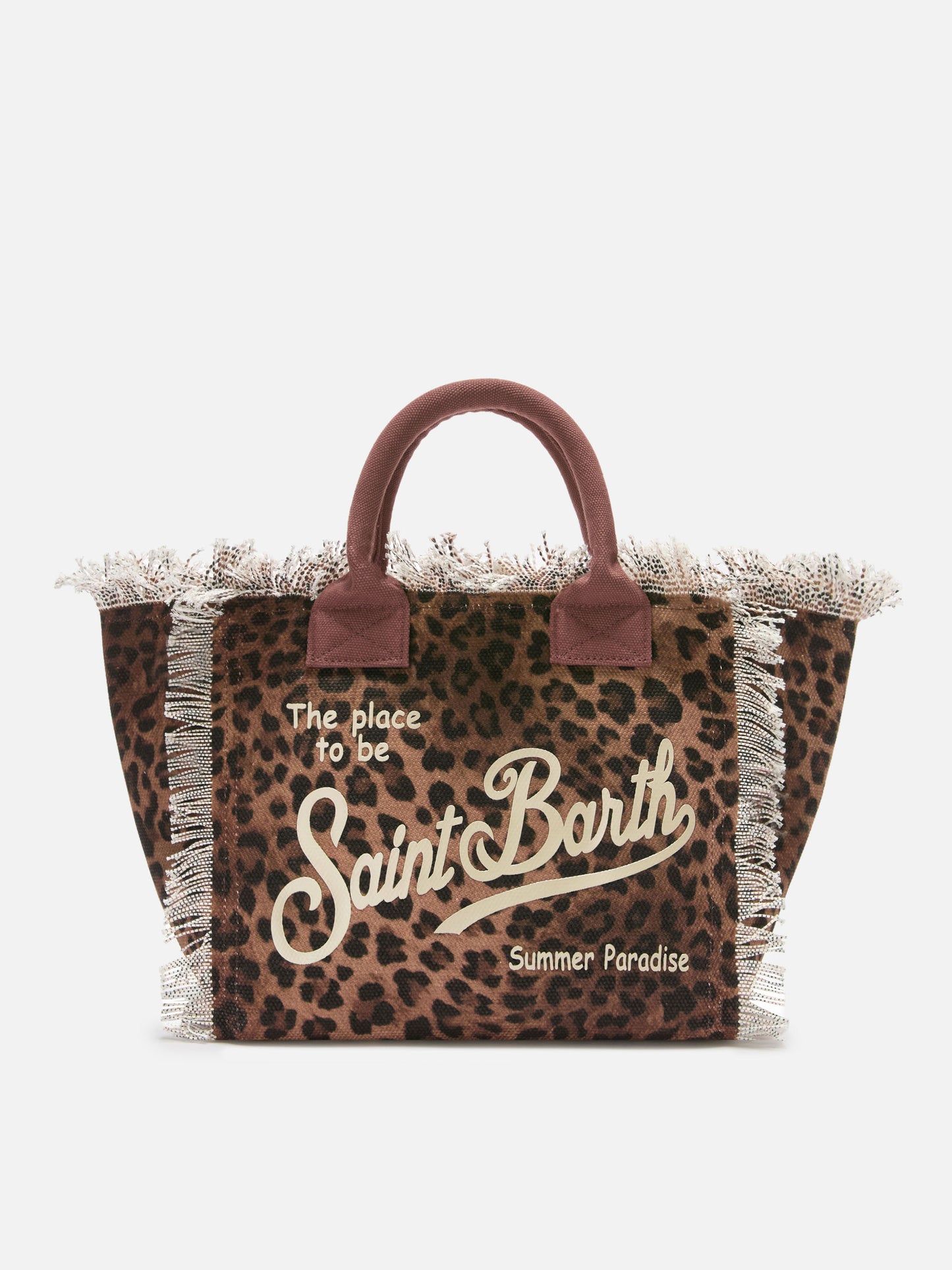 Colette canvas bag with leopard pattern