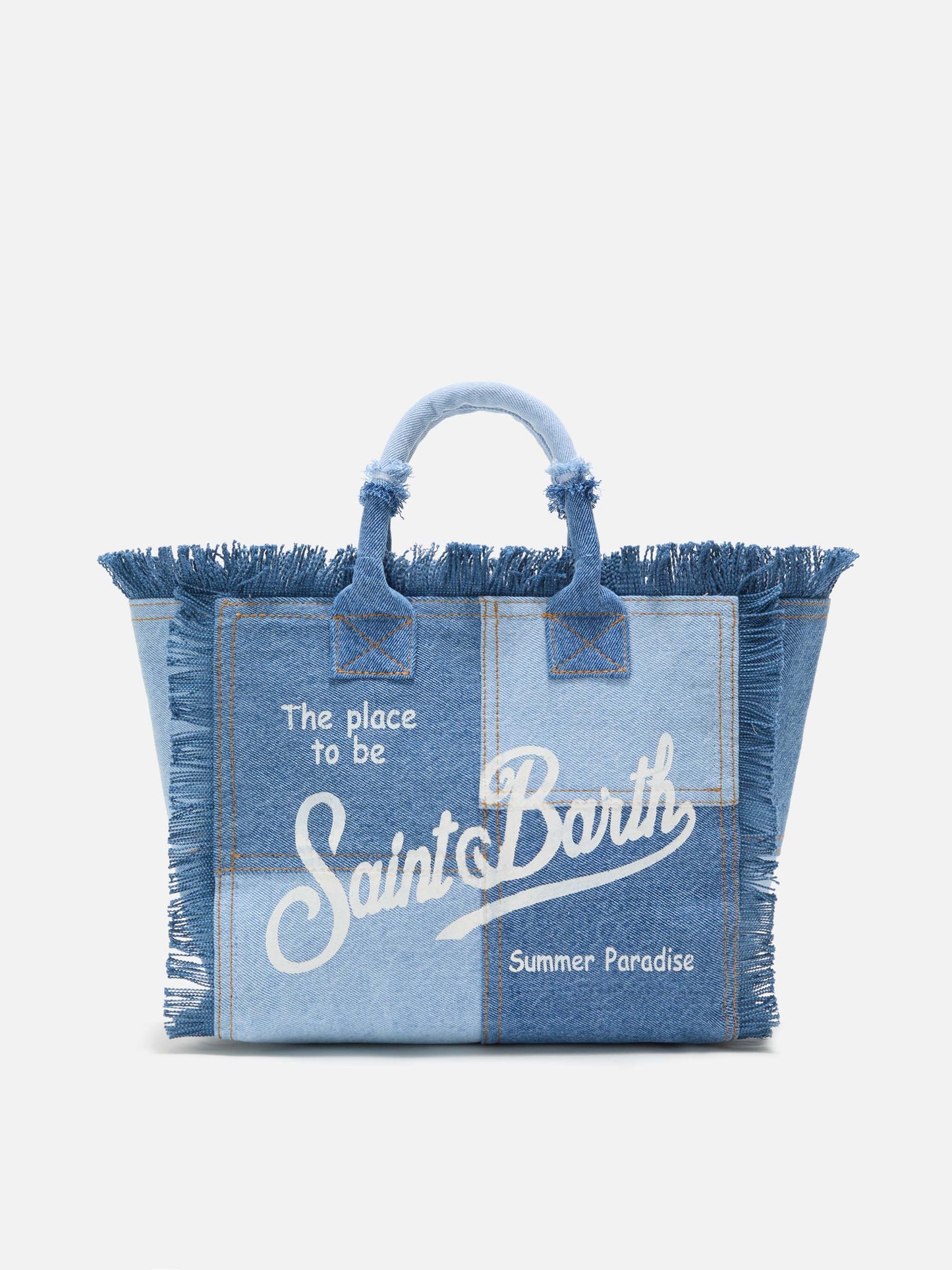 Borsa Colette in denim patchwork